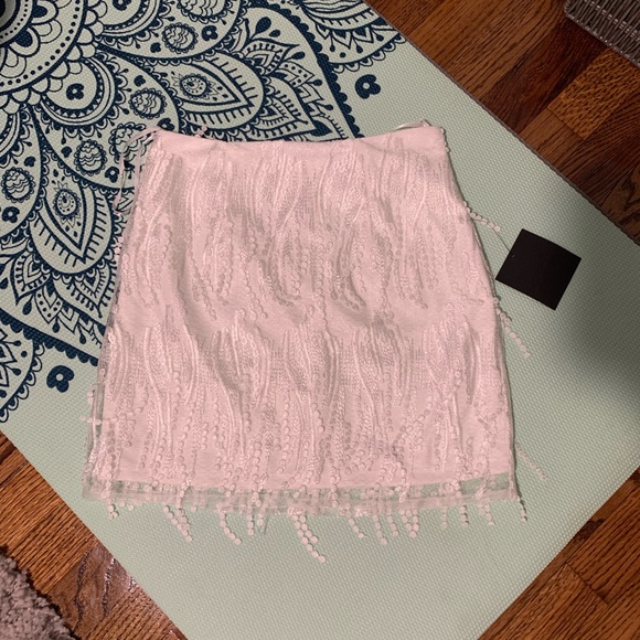 Lulu’s Dancing in a Dream White Fringe Lace-up Two Piece Mini Dress *FREE SHIP* - Picture 4 of 4